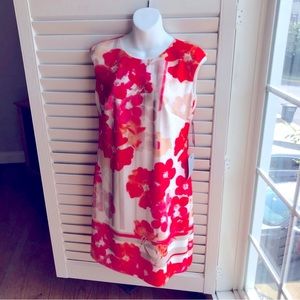 NWT Vince Camuto Coral Sleeveless Floral Dress Size 6